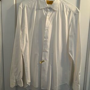 Hickey Freeman Classic White Dress Shirt